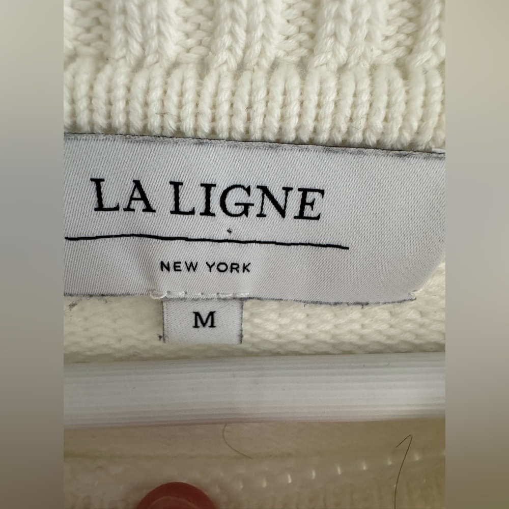 La Ligne Jill Sweater white/black stripe size medium - Picture 5 of 10